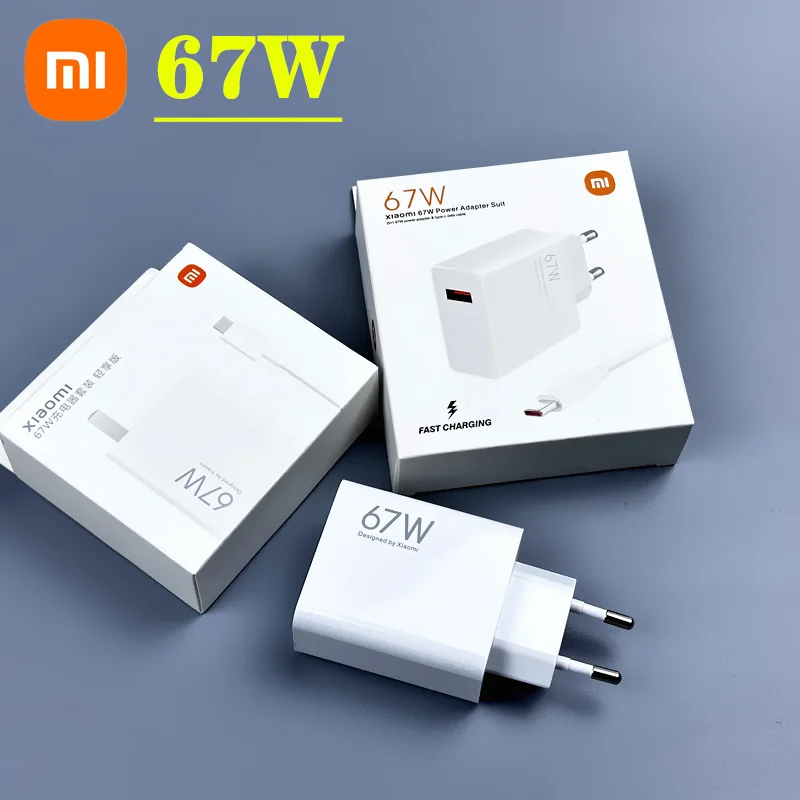 Original Xiaomi 67W Fast Charger Mi 14 13T 12T 13 Ultra Pro Redmi Note 12 11 13 Pro Poco X5 F5 Pro USB Charger Type C Cable
