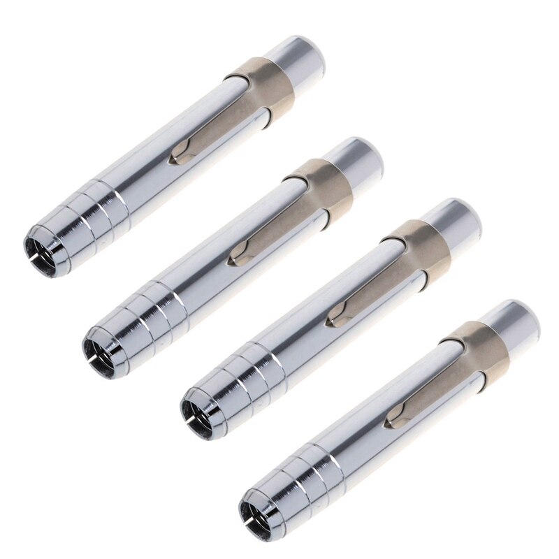 4 PCS Silver Aluminum Alloy Chalk Keeper Holder: Default Title