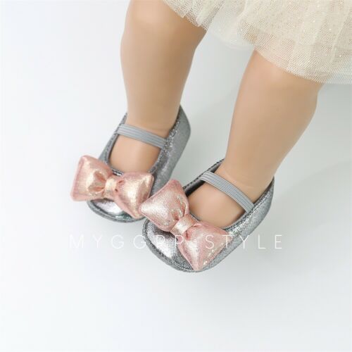 Bébé fille princesse chaussures enfants filles robe en cuir chaussures enfant en bas âge mariage enfant en bas âge fête grand nœud papillon premiers marcheurs 0-18M
