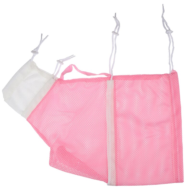 Mesh Cat Grooming Bath Bag Cat Supplies Washing Bags For Pet Bathing Nail Trimming Injecting Anti Scratch Bite Restraint: Pink