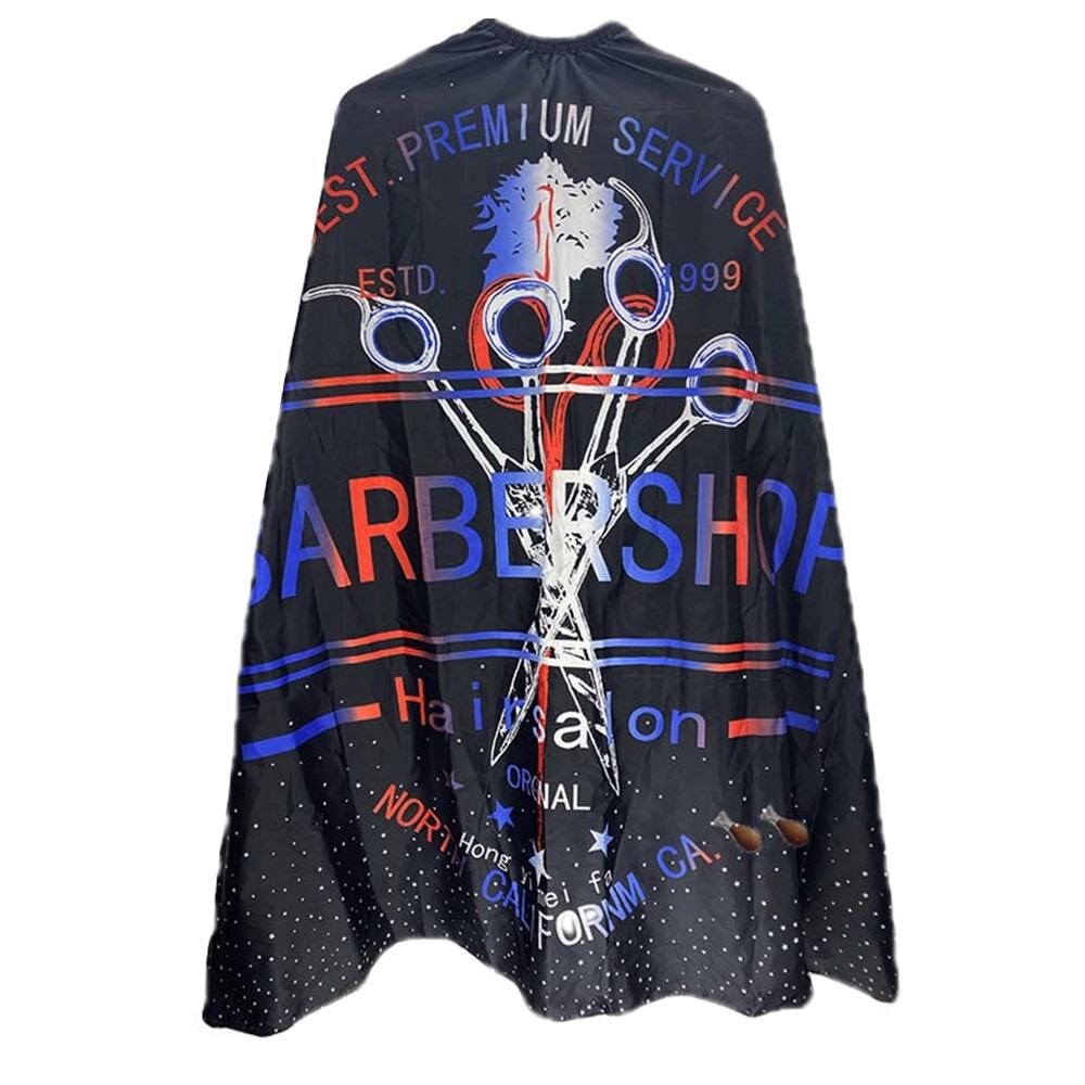 Vattentät frisyr cape tyg klippning hår mönster salong barber cape frisör frisör förkläde omlott klänning verktyg frisör förkläde: Kastanjebrunt