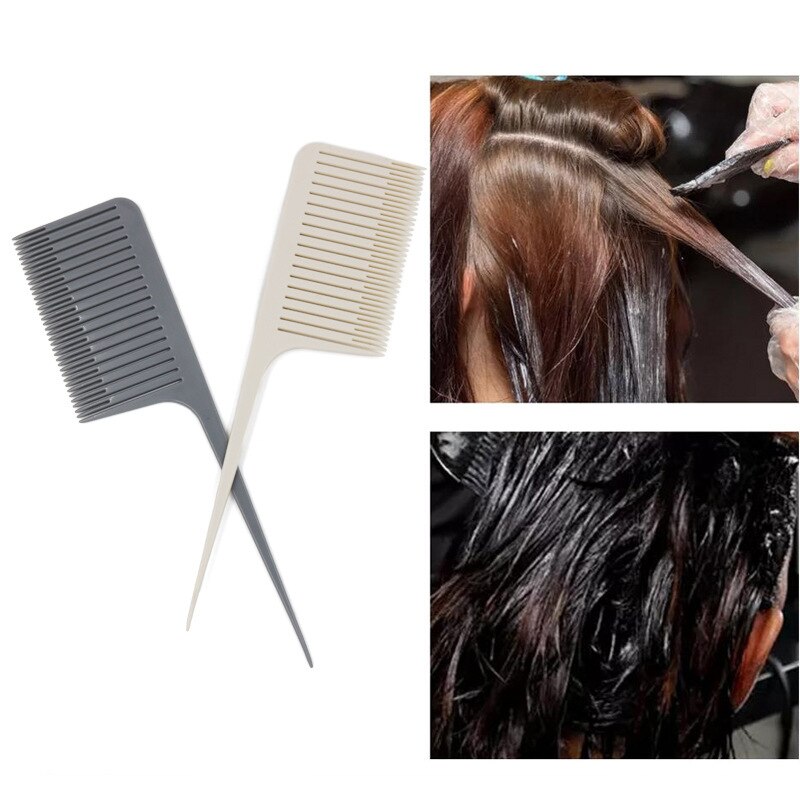 Peine de teñido de cola Pro-pelo teñido tejido corte peines cepillo de pelo para salón de peluquería resistente a altas temperaturas