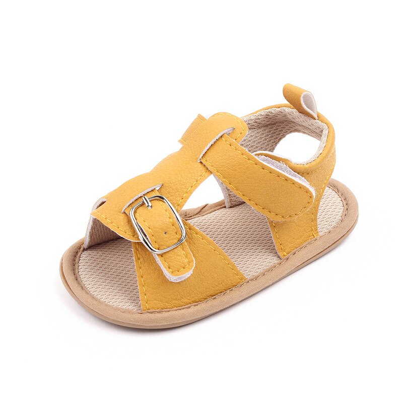 Brand Infant Baby Girls SandalsToddler Summer Shoes Newborn Bebes Sandales Soft Sole Footwear for 1 Year Old Boys Sandalen: Yellow / 13-18 months