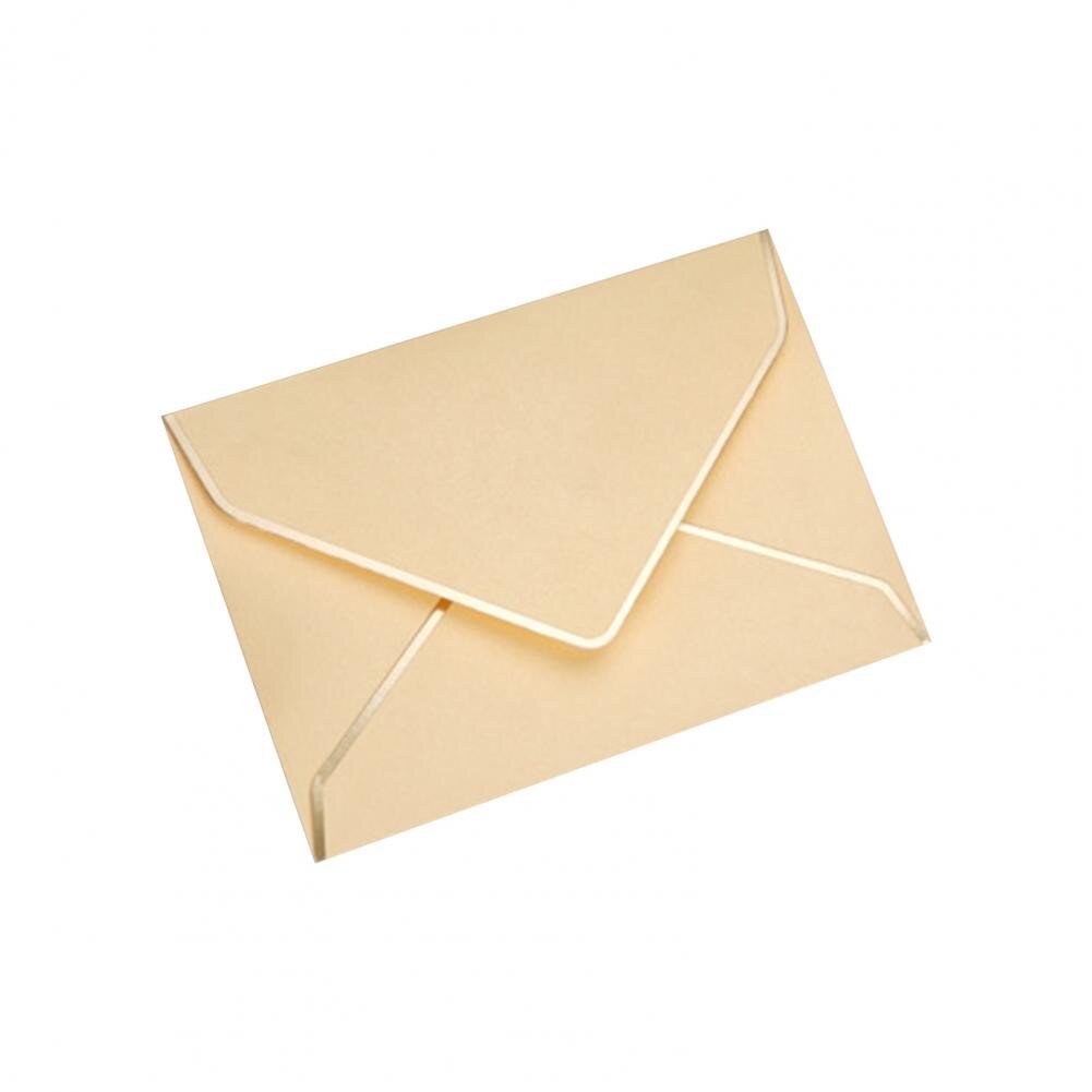 1Pc Papier Enveloppen Zegen Wenskaart Handgemaakte Ambachten Brief Papier Envelop Valentijnsdag Party Supply: Golden