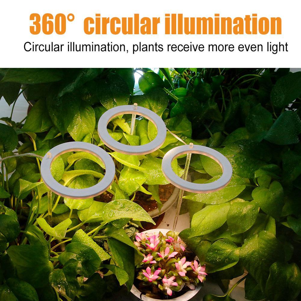 Angel Ring Led Groeien Licht Groeien Lamp Usb Phytolamp Voor Planten 5V Lamp Voor Planten Groei Verlichting Voor Indoor plant