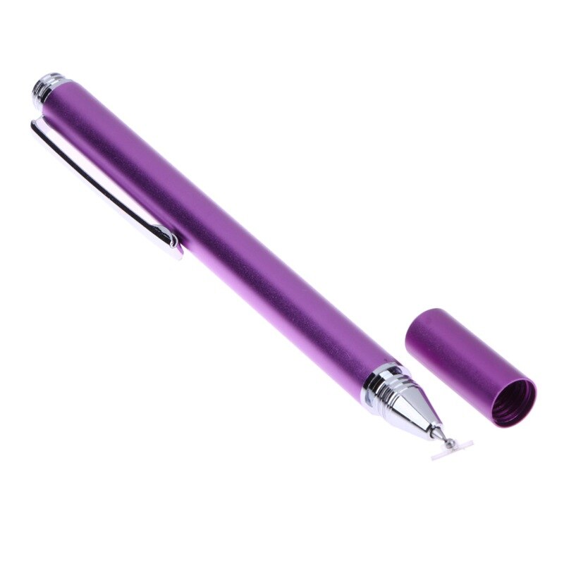 1 Pc Fine Point Capacitive Touch Stylus Pen for Apple iPad Nexus 7 Galaxy Tablets Kindle Fire HDX Purple