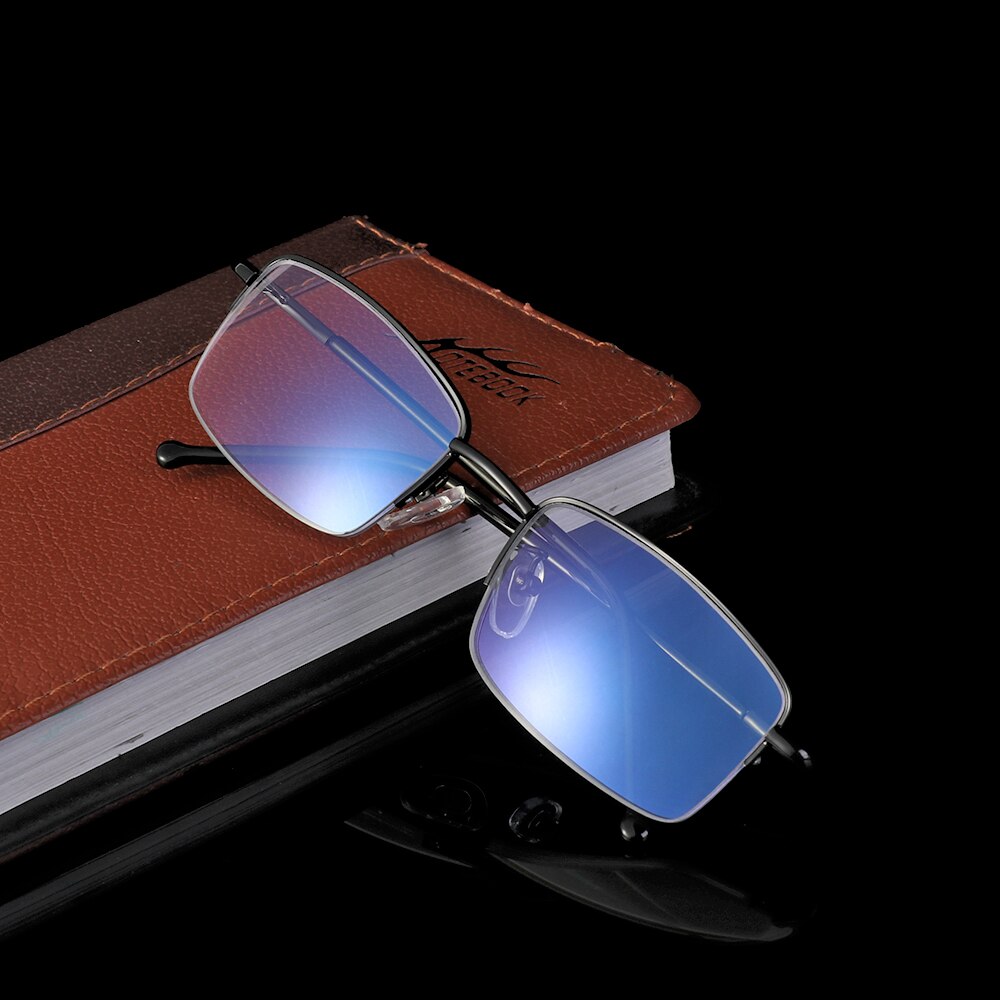 Titanium Progressive Multifocal Reading Glasses Women Men Clear Lens Anti-Blu-Ray Computer Presbyopic Glasses +1.00~+4.0 Diopter