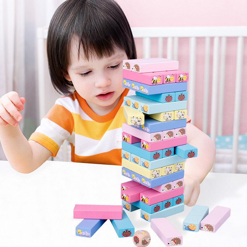 51 Pieces / Set Toy Building Blocks Domino Game Toys Children's Development Toys