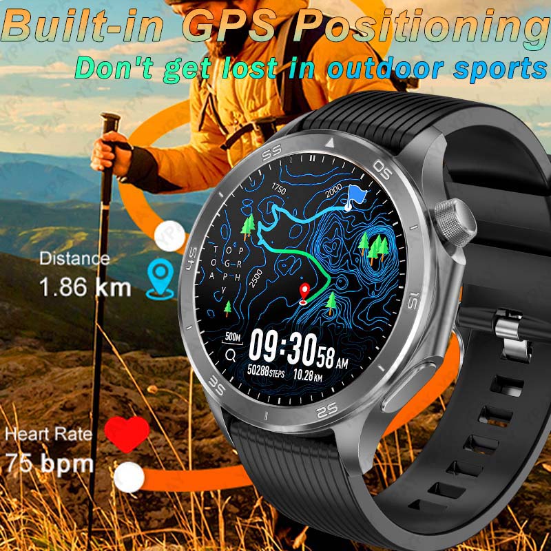 2025 New For Original OPPO Watch X2 Men GPS Smart Watch 1.53inch AMOLED IP68 Waterproof Bluetooth Call 100+ Sports Modes Watch