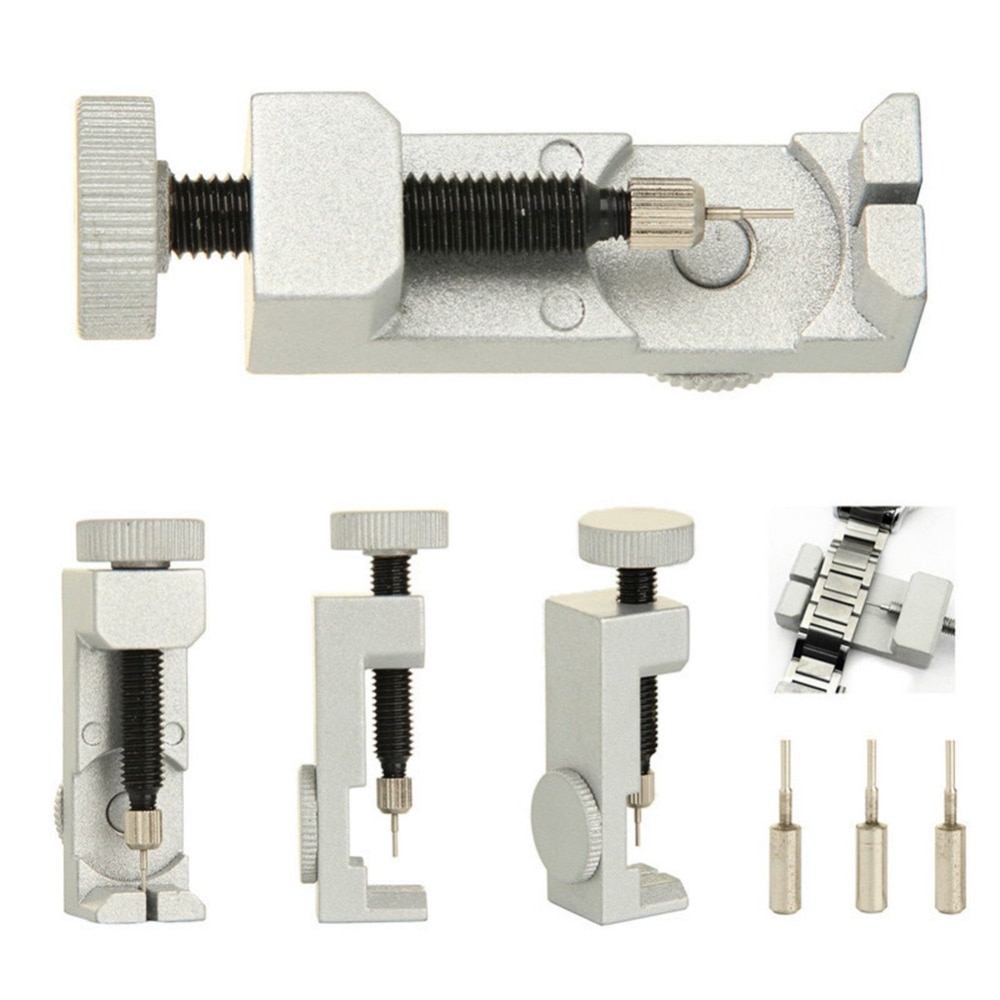 Horlogeband afstelgereedschap metaal demonteren horloge horloge reparatiemeter gereedschap met 3 stuks reservenaald