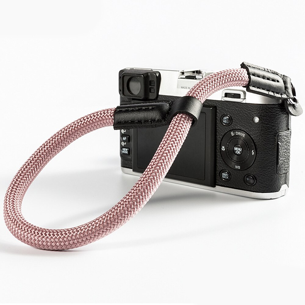 Camera Wrist Strap Camera Accessoires Handgemaakte Nylon Digitale Camera Wrist Hand Strap Grip Gevlochten Verstelbare: pink