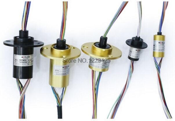 Micro Conductive Rotary Collector Slip Ring diameter 2 4 6 8 10 12 24 Wires Out Dia 5.9mm 6.5mm 12.5mm 15.5mm 22mm 25mm