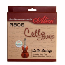 Alice A806 Nikkel Chroom Wound Viola cello String Stranded Steel Core Nikkel Chroom Wound Vernikkeld Ball-End
