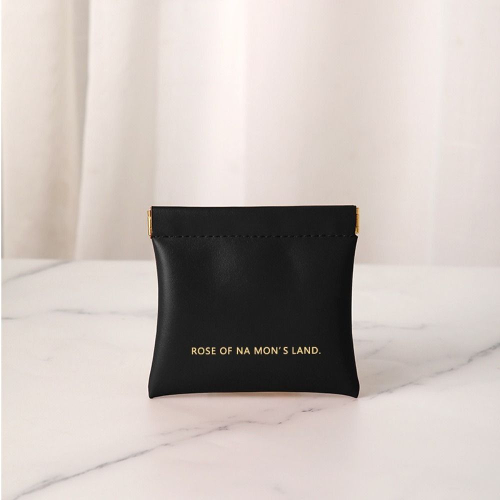 Eenvoudige Lippenstift Make-up Opbergtas Damesmode Draagbare Mini Sleutel Sieraden Cosmetische Organizer Pouch Handtas Pu Kleine Zakken: Oranje