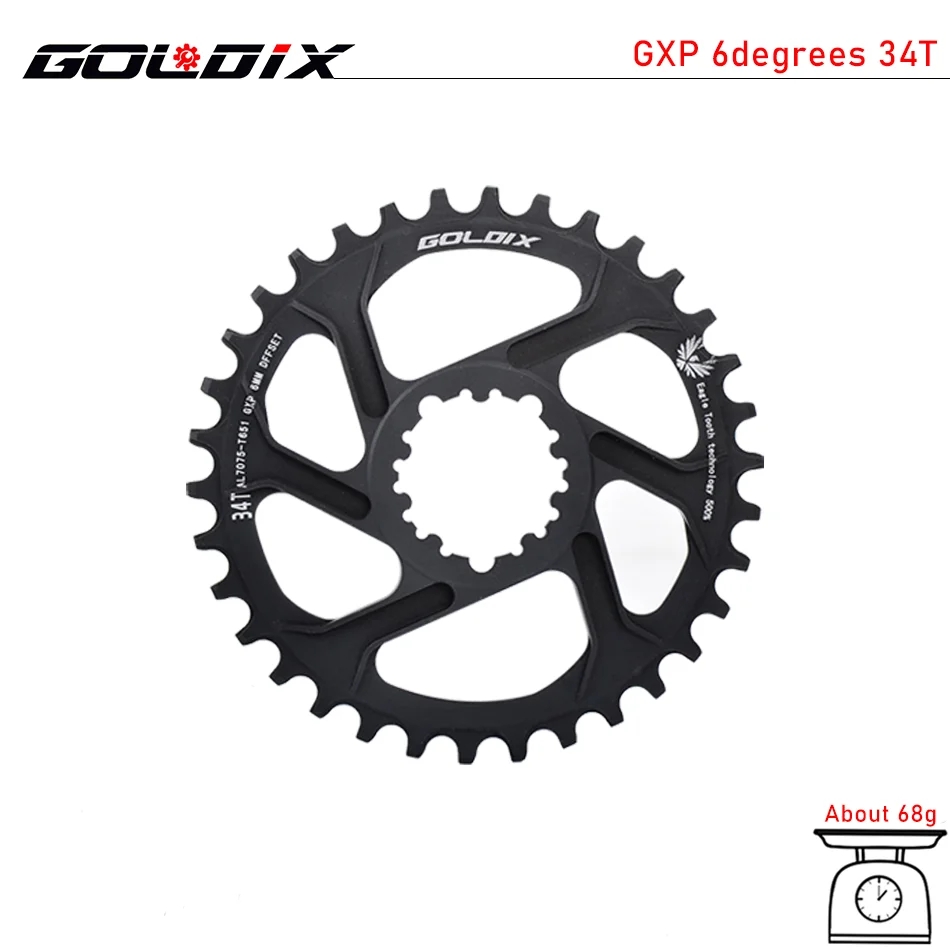 GOLDIX MTB Bicycle Chainring Narrow Wide Mountain Bike Chainwheel 30T 32T 34T 36T 38T For SRAM XX1 X9 XO X01 gx Eagle NX: Blue