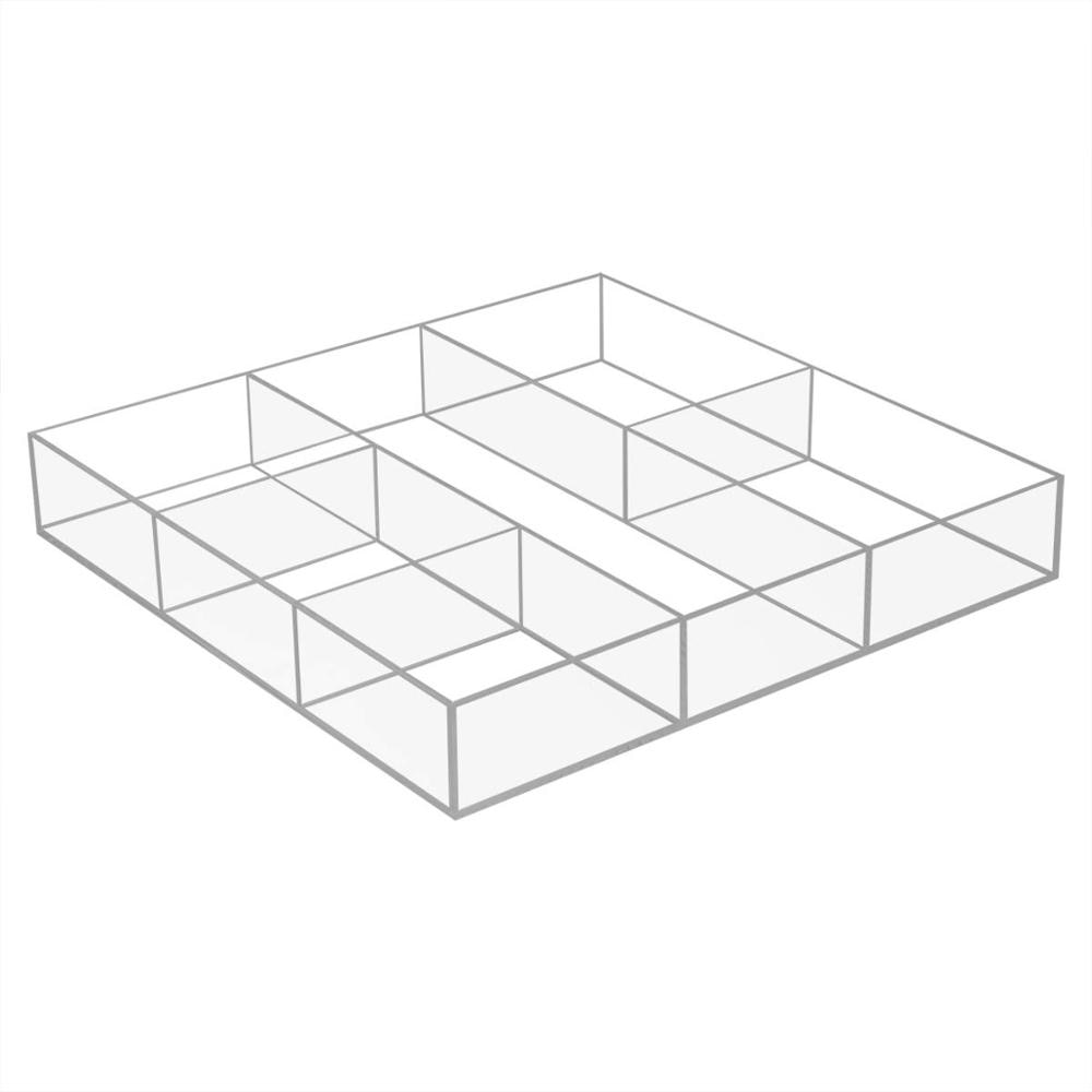 Acrylic Drawer Organizer Storage Tray, Clear Plastic Desk Makeup Drawer Organizer for Kitchen,Bathroom,Office