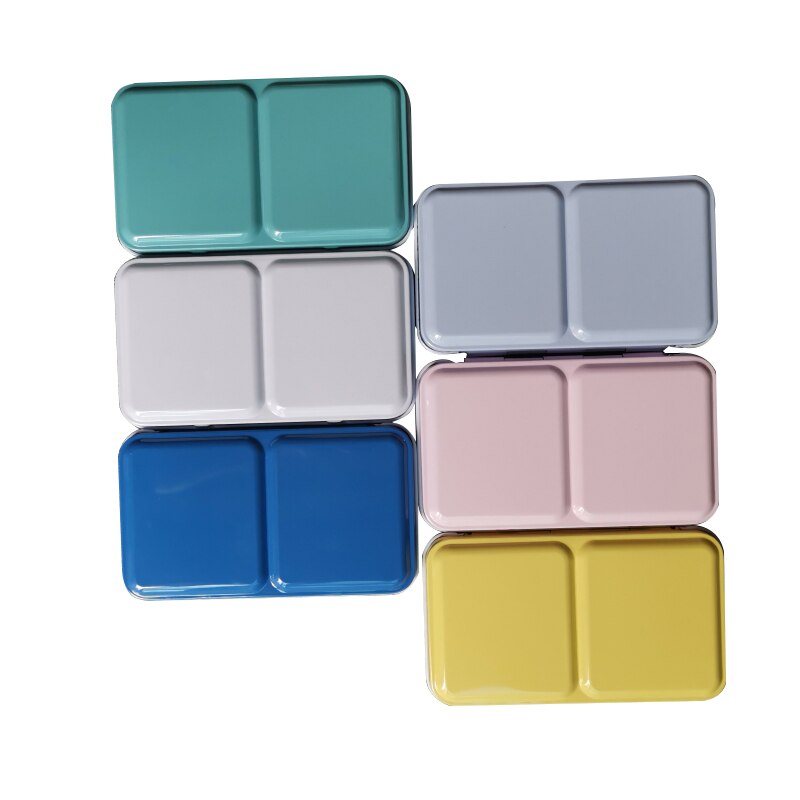 Aquarel Verf Doos 12/24 Kleur Sub-Verpakking Lege Doos Platte Bodem Acryl Verf Doos Schilderij Draagbare Doos