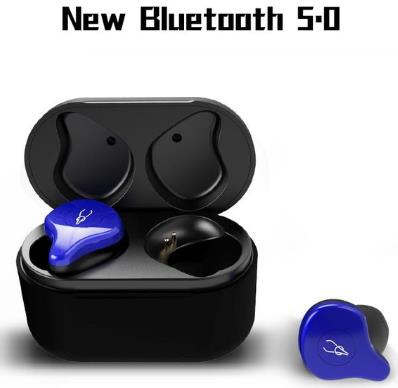 Sabbat X12 Pro TWS Senza Fili BT 5.0 Auricolare HIFI Monitor Rumore In ear Cuffia di Sport Portatile di Ricarica Scatola PK X12 trasporto Libero: Blue