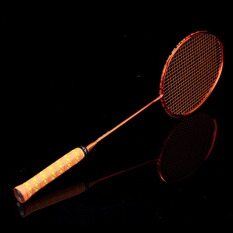 Carbon Badminton Racket Ultra-light 4U Badminton Racket Single Shot Competition Men And Women Training Racket -40: Orange