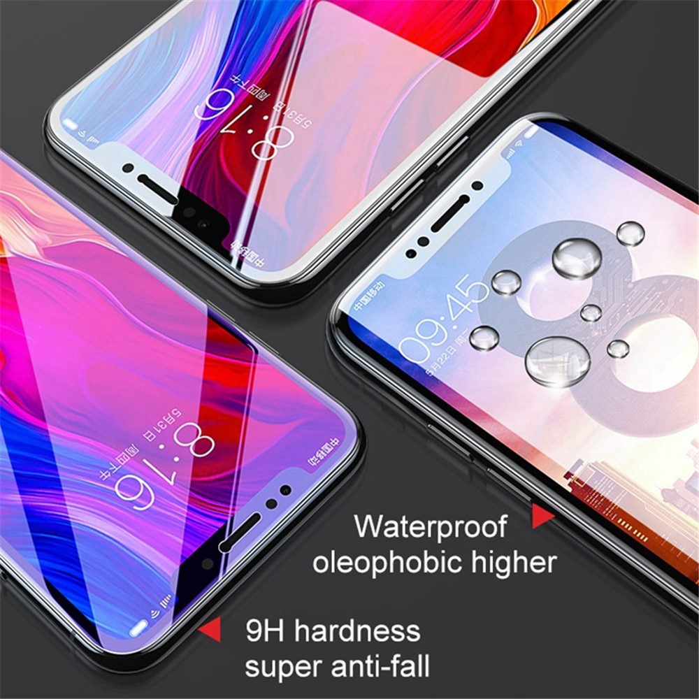 6D auf Glas für Xiaomi Redmi Hinweis 7 5 6 Pro 5 Plus Mi 9 8 A1 A2 lite Bildschirm glas auf redmi hinweis 7 5 glas