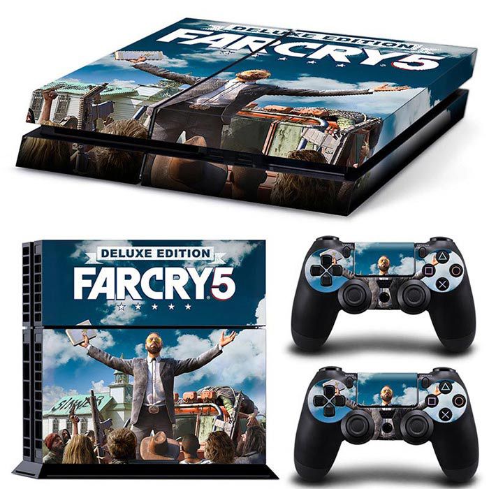 Paladin PS4 máquina de juego pegatina Far Cry 5-estilo de dibujos animados película genial pegatina de la piel: Tn ps4 6786