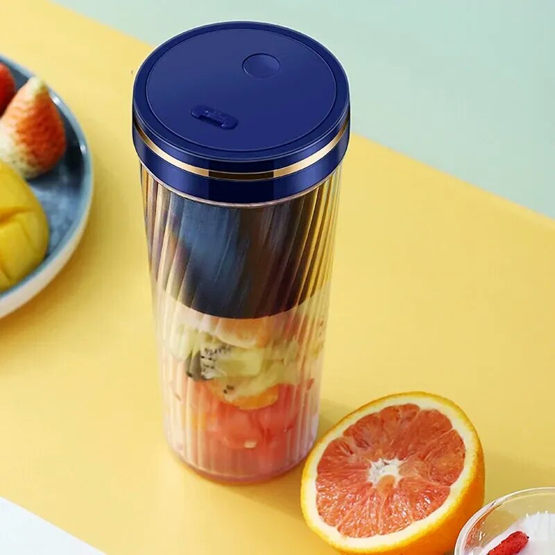 350Ml Draagbare Blender Persoonlijke Outdoor Juicer Cup Usb Opladen Elektrische Power Mixer Voor Fruit En Groente