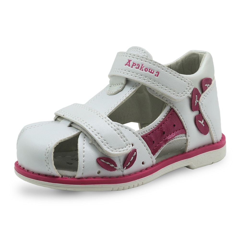 Apakowa prinsesse piger sandaler toddler børn sommer strand sandal til piger ortopædisk lukket tå krog og løkke baby flade sko
