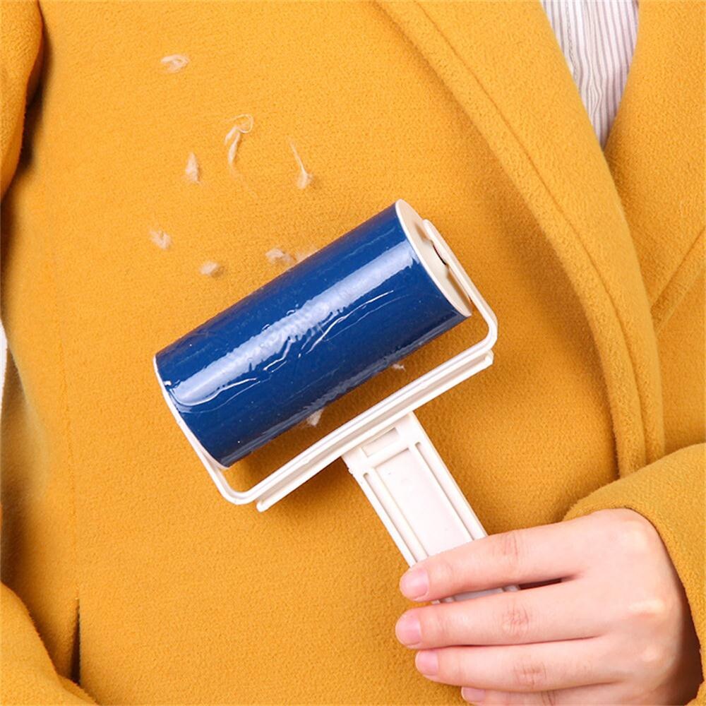 Washable Roller Cleaner Lint Roller Sticky Silicone Dust Wiper Pet Hair Remover Cleaning Brush Tools Clothes Fluff Removeror