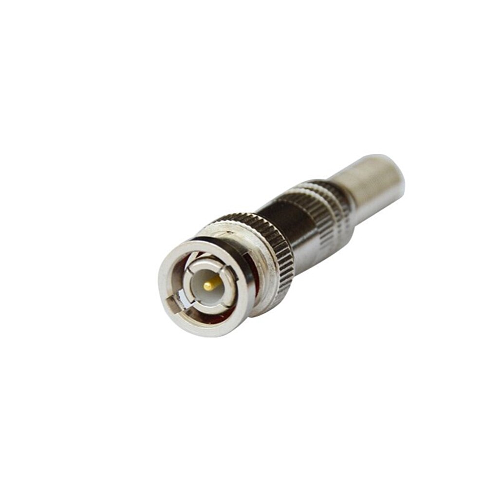 Solderless BNC Connector Monitoring Connector Analog Camera 75-3-5 Video Head Q9 Male BNC Male for Security Cctv Camera System