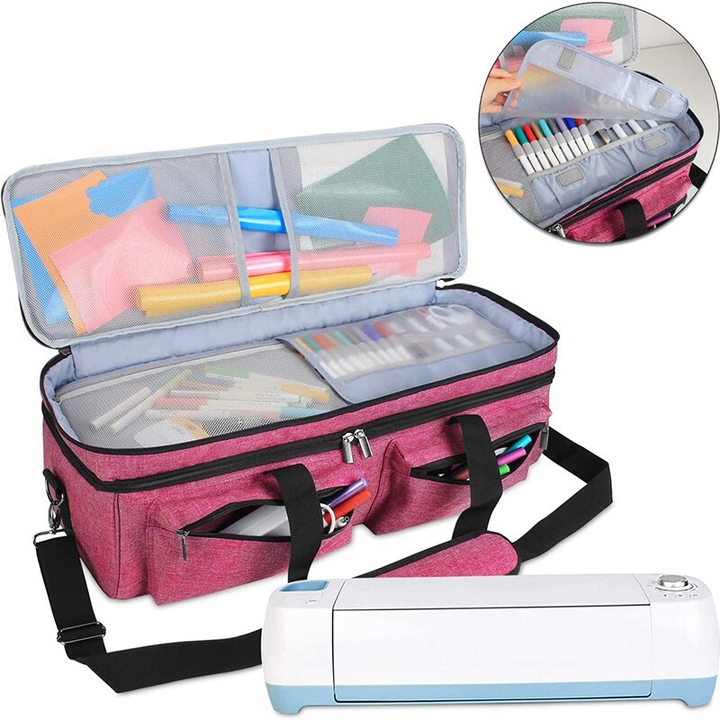 Is Suitable for Cricut Explore Air and Manufacturing Machine Handbags for Cricut Die Cutting Machines and Supplies Pink