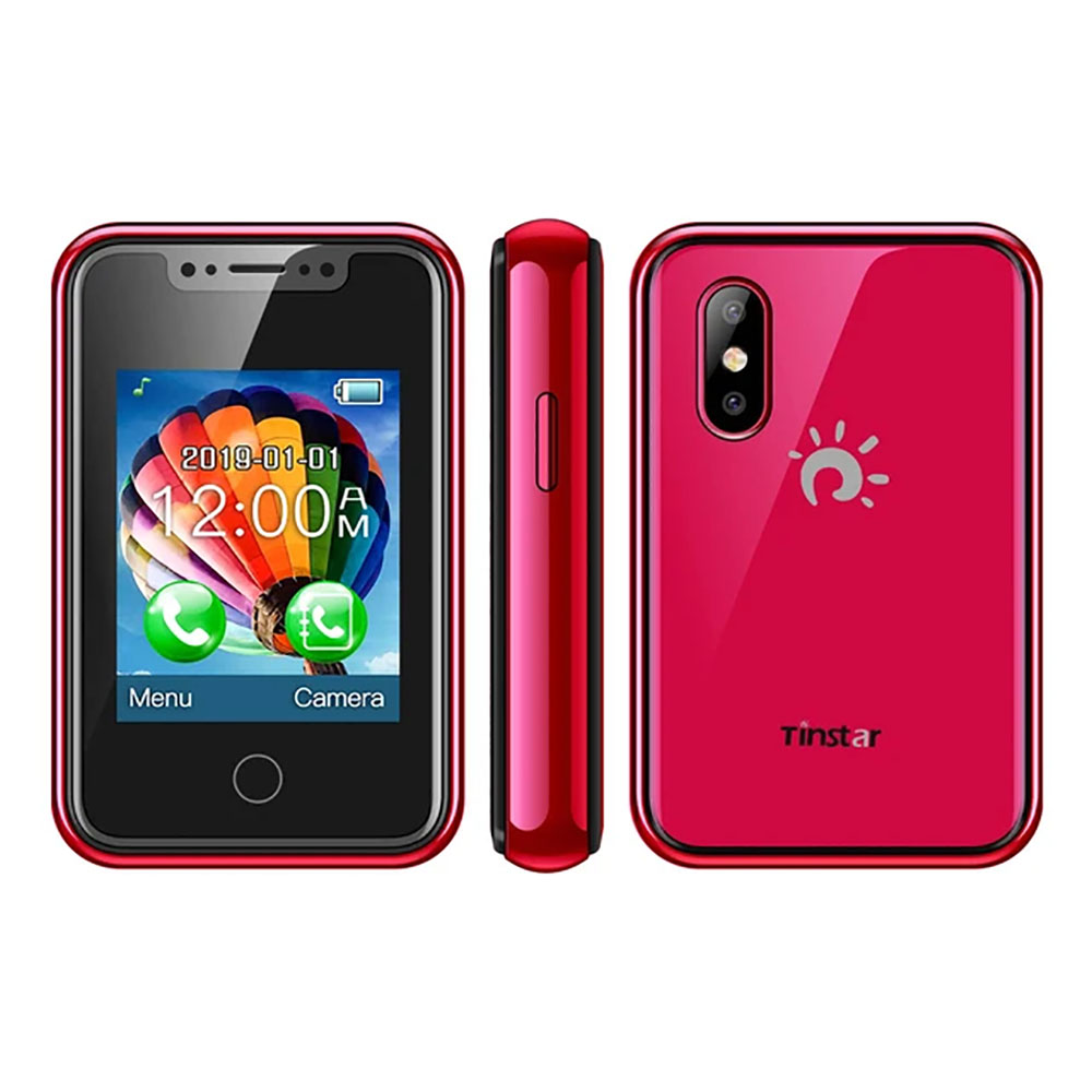 8XR Super Mini Smartphone 1,77 Zoll Touch Display 2G GSM Handy Wireless Dialer Kleines Telefon SMS Multimedia Handy: Rot