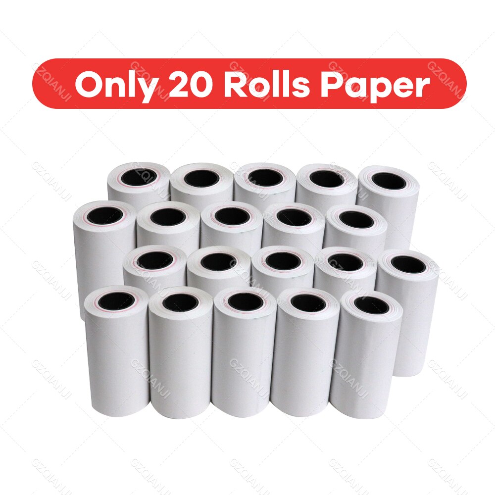 Mini Empfang 58mm Bluetooth Drucker Thermische Rechnung Taxi Drucker Für Loyverse POS SII e-Boleta USB kabellos Empfang maschine Drucker: nur 20Rollen / uns-Stecker