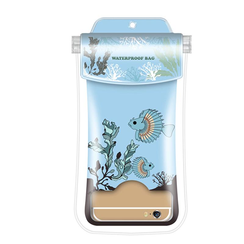 1pc handige onderwater-telefoonhoesjes, waterdichte telefoonhoesjes, verzegelde telefoonhoesjes en beschermhoesjes voor kajakken en snorkelen