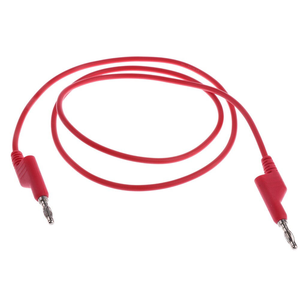 3 Pieces 4mm Stackable Banana to Banana Male Plug Test Probes Leads Electrical Testing Cable 15A