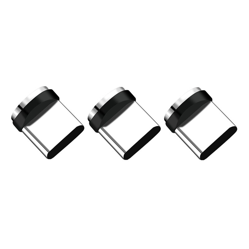 DODOUP Round Magnetic Cable plug Type C Micro USB Plugs Fast Charging Adapter Phone Microusb Type-C Magnet Charger Plug