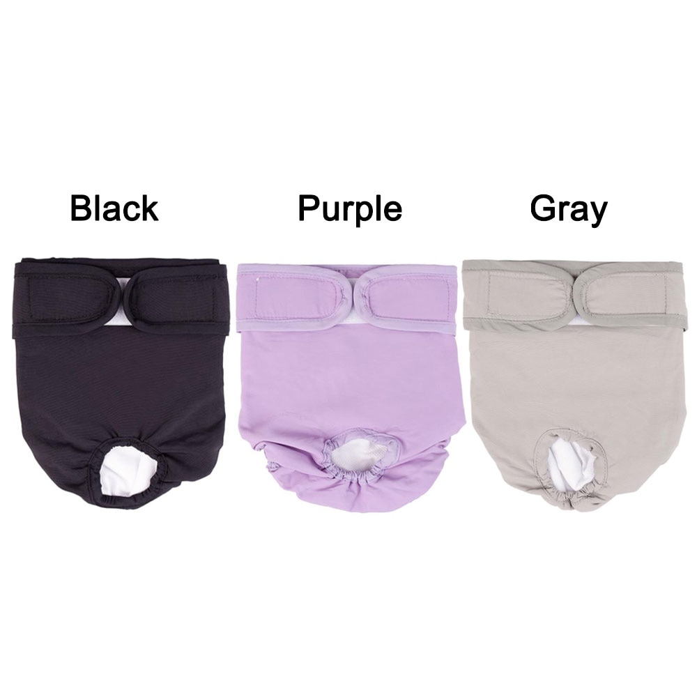 Pet Puppy Menstrual Physiological Pants Washable Reusable Panty Sanitary Pants Nappy For Female Dog Underwear