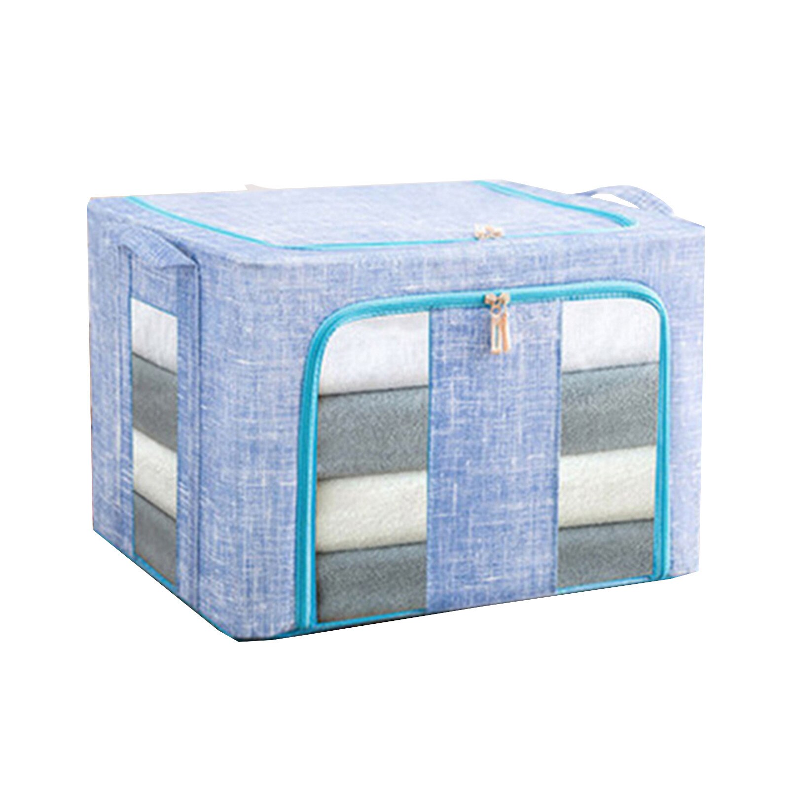 Foldable Storage Bags Clothes Blanket Quilt Closet Sweater Organizer Box Pouch Storage Box Fast: B