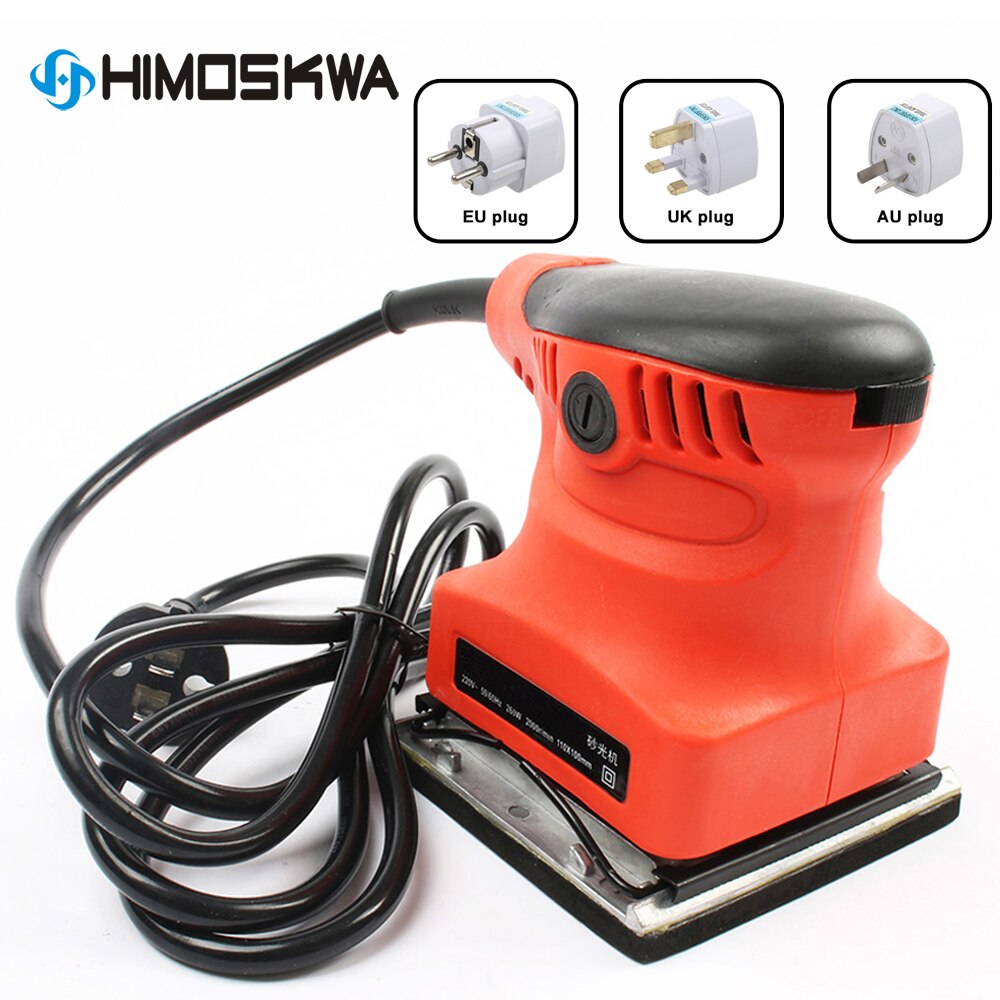 Lijadora eléctrica para madera, herramienta de lijado de 220v, 260w, 110mm x 100mm, para pulir madera/pintura/eliminación de hierro