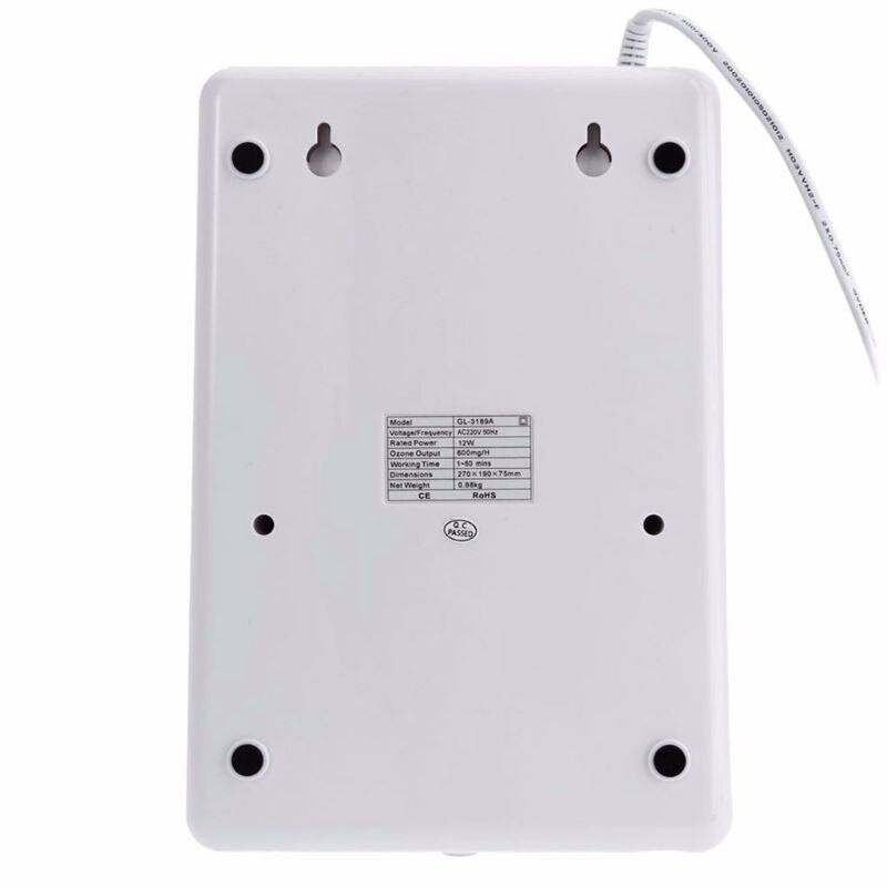 Home Water Ozon Generator Groente-en Ontgifting Ozonator 0-60Min Timing Ontgeuren Lucht En Waterzuiveraar