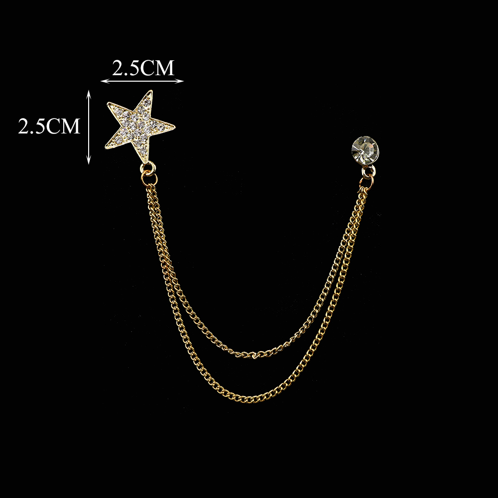 Mode Gentleman Kwastje Keten Broche Gitaar Muzieknoot Star Leaf Retro Revers Pin Voor Mannen Trouwpak Shirt Colla Accessoires: Antique Copper Plated