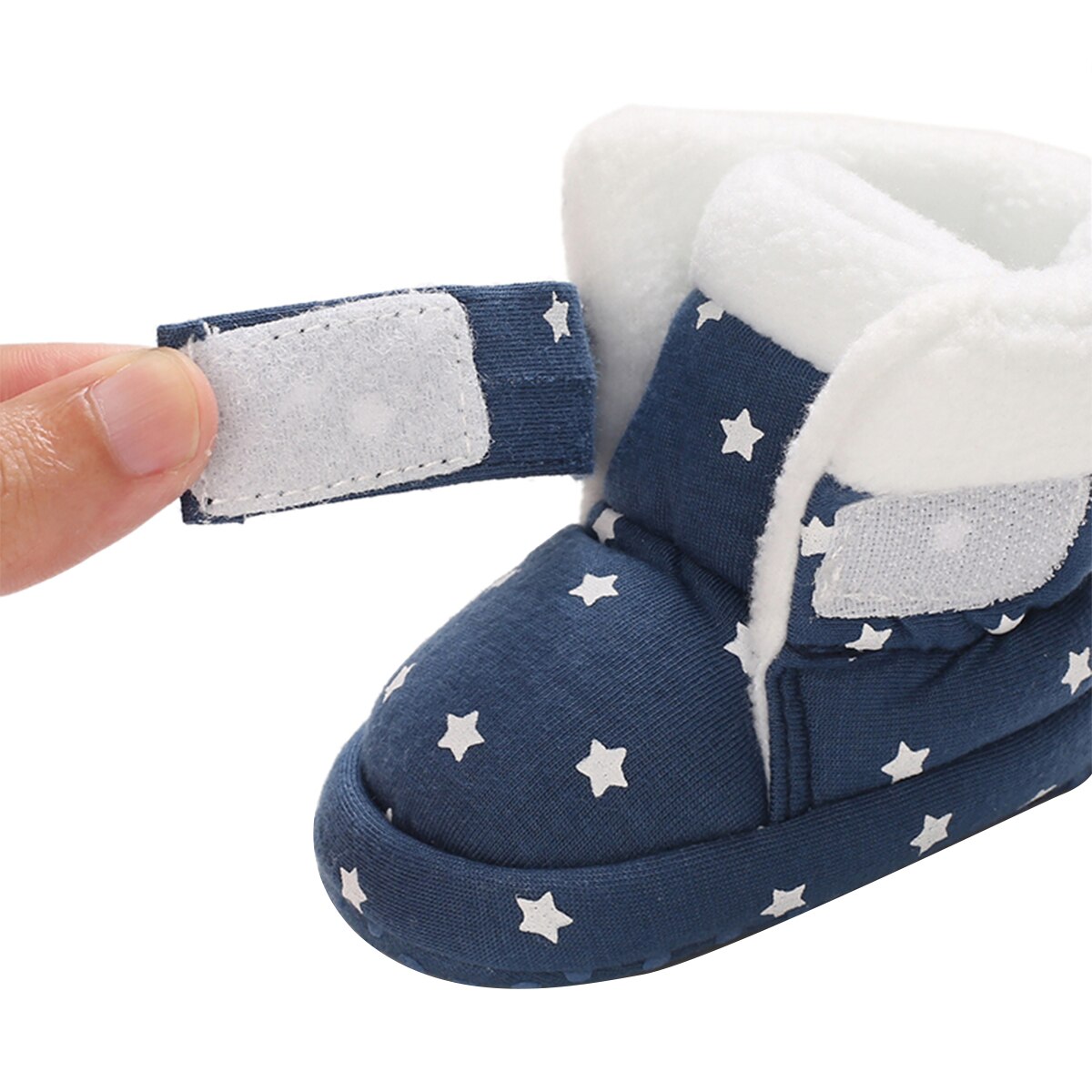 Stivaletti bambino di Modo Star di Stampa Della Caviglia Scarpette Da Culla Toddle Scarpe Da Passeggio Con Anti-Skid Gonne E Pantaloni