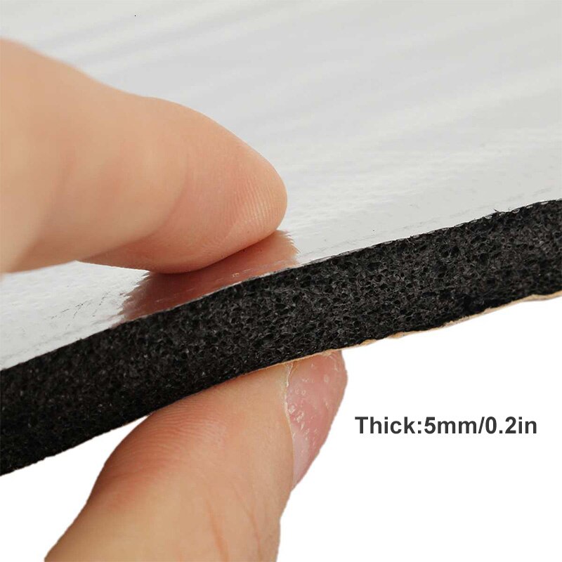 12pcs 50*30cm Car Hood Chassis Firewall Car Heat Shield Insulation Deadening Mat Ideal For Door Roof Floor Hood Chassis Trunk