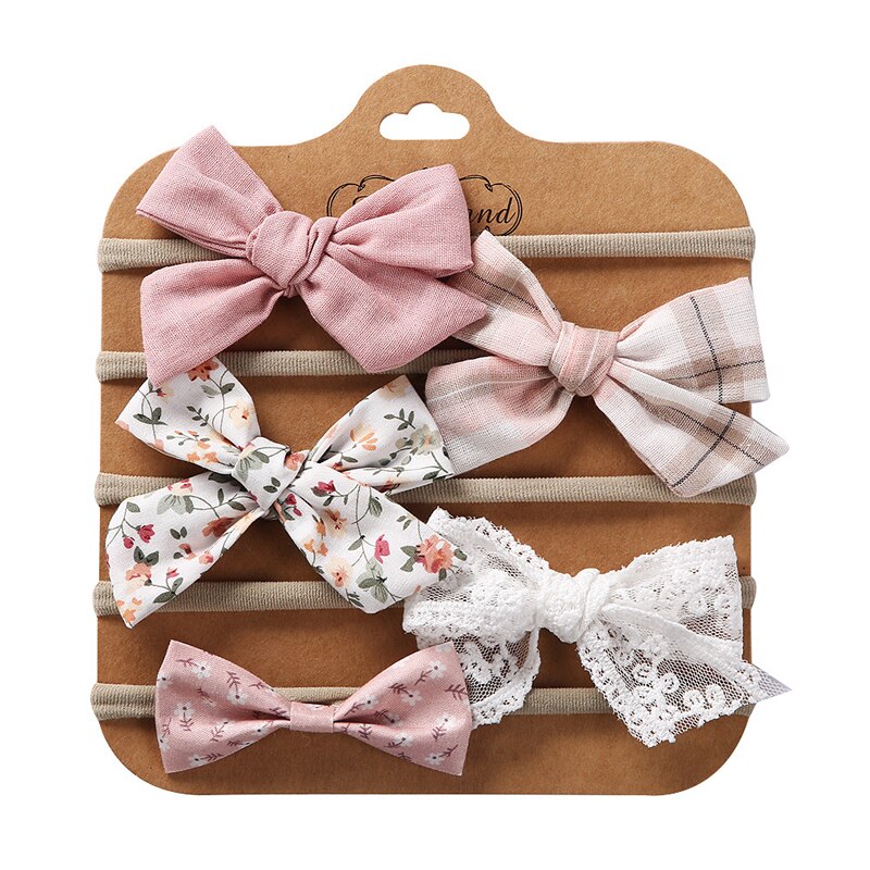 Pinzas para el pelo de bebé, accesorios de para niños, horquillas de lunares, ganchos florales, 5 unids/set por Set: 11
