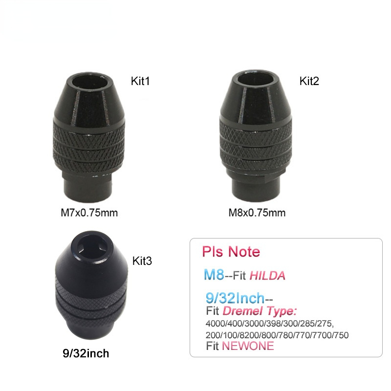 Mandrin universel sans clé à changement rapide, 1 pièce, remplacement pour outils rotatifs Dremel 4486