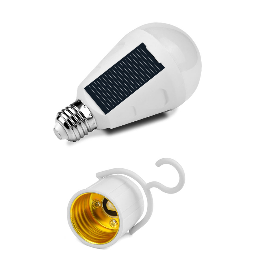 7W/12W LED Solar Power Bulb E27 Protable LED Solar Lights Rechargeable Lampada LED Waterproof Outdoor Camp Tent Garden Light