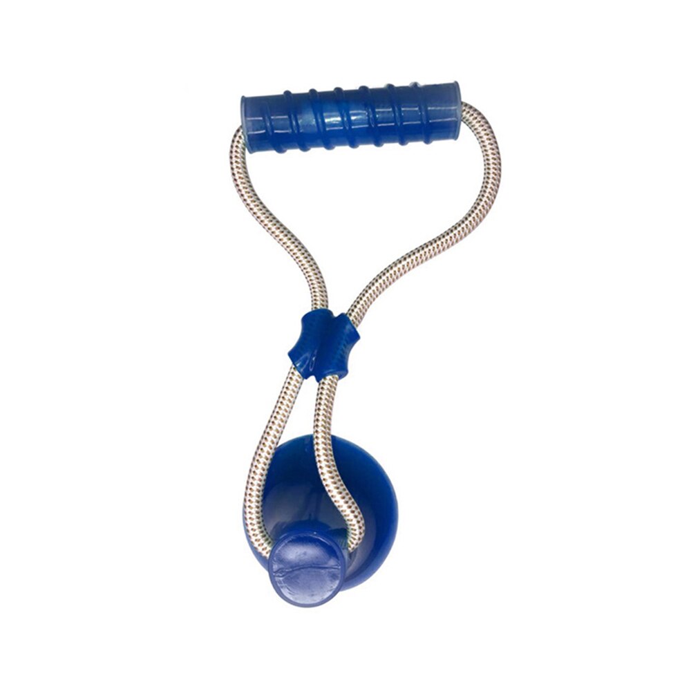 Dog Toys Rubber Suction Cup Dog Toys Pet Tug Funny Toy Chewing Teeth Cleaning Puppy Animal Toy Tug Rope Holder Pet Supplies: blue-A
