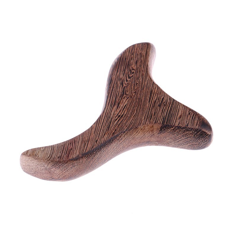 1pcs Body Neck Relax Blood Circulation Wooden Massager Triangle Trigeminal Fragrant Wood Reflexology GuaSha Tool SPA Therapy