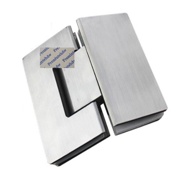 2Pcs 304 Stainless Steel Glass Door 135 Degrees Hinge Shower Enclosure Cubicle Gold Matte Black Mirror Rose Gold Brush: Brush