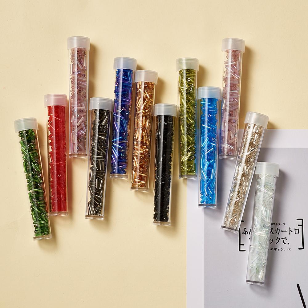 100pcs Clear Bottle Plastic Bead Containers for Jewelry Packaging Beads Storage Size about 78mm long 13mm wide