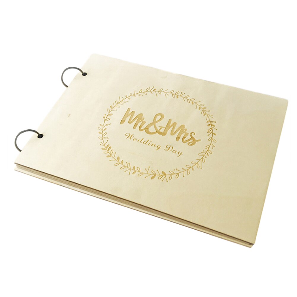 (40 sidor) träkrans mr. och mrs. mrmrs fotoram gör det själv bröllop gästskylt i detta bröllopssignaturhäfte: Default Title